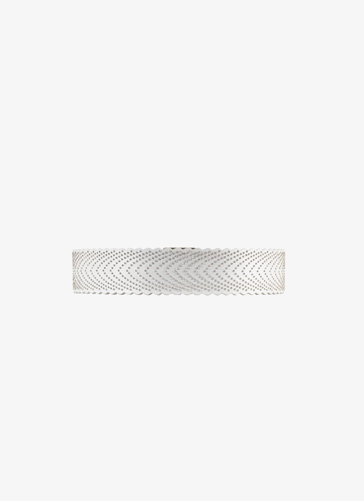 BELT CUIR LUX CASCADE OPTICAL WHITE ALAÏA WHITE  BELT CUIR LUX CASCADE OPTICAL WHITE
